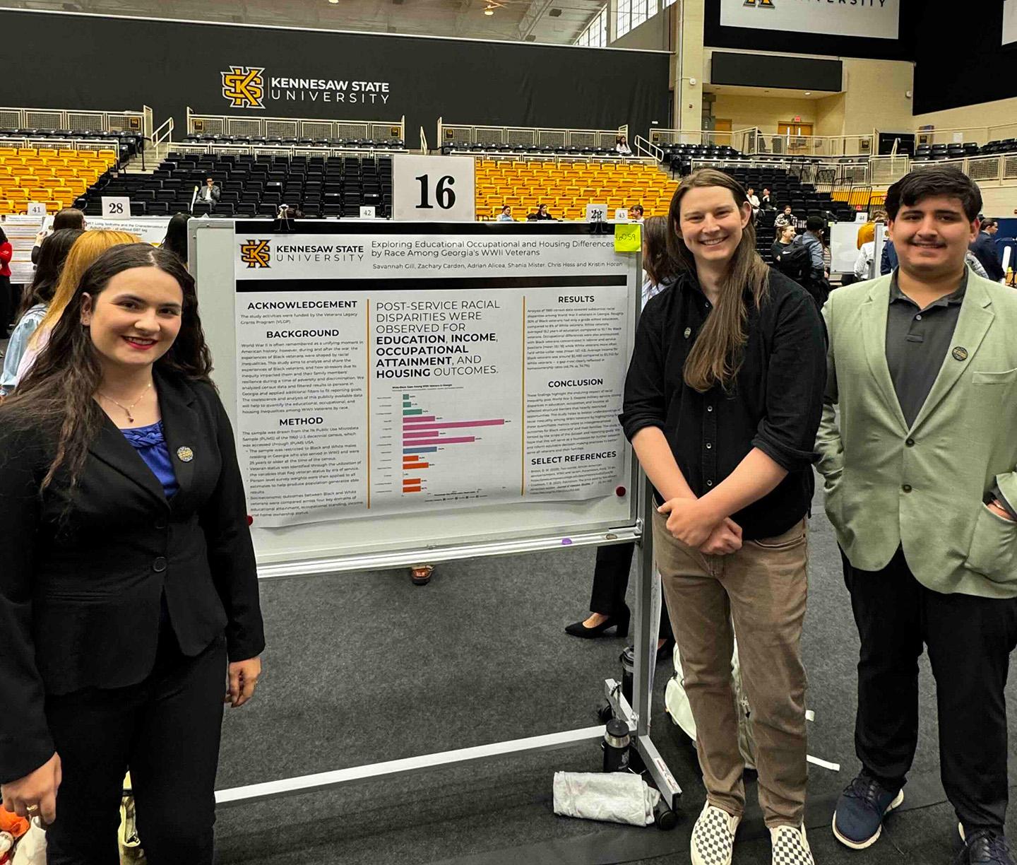 Veterans & Visionaries – Symposium / Veterans & Visionaries students present at the KSU Spring 2026 Symposium of Student Scholars.