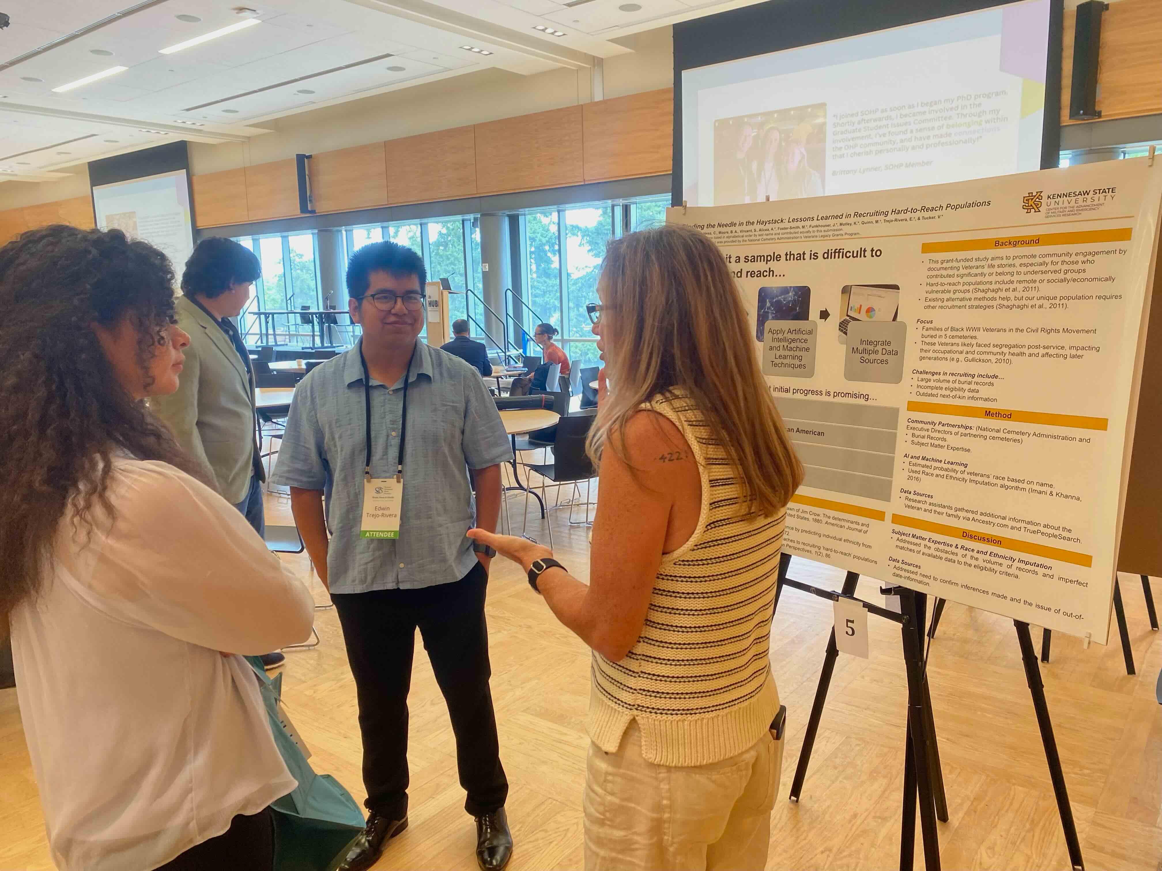 Veterans & Visionaries – Symposium / The Veterans & Visionaries team presented their work at a research conference in Seattle, Washington.