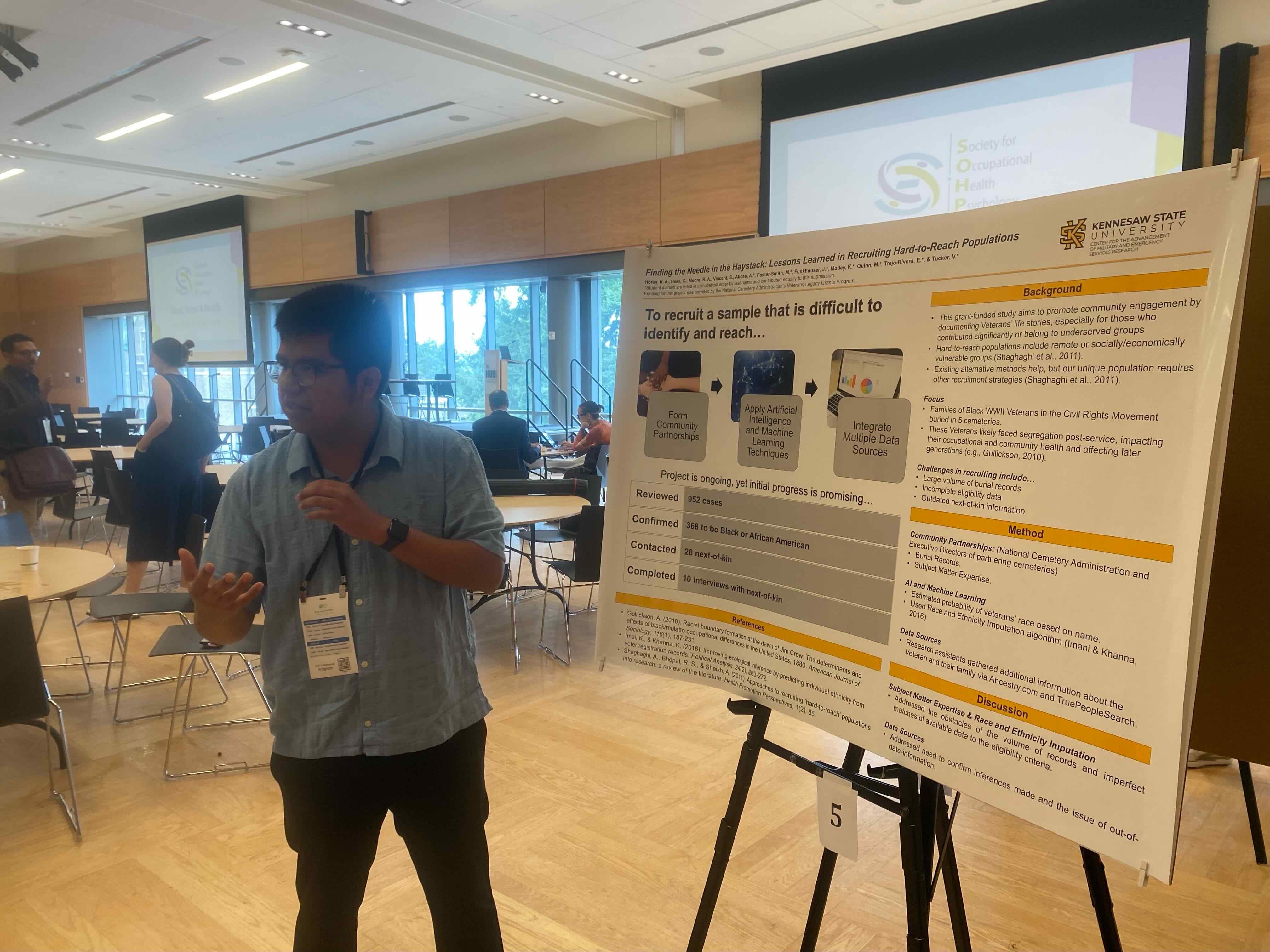 Veterans & Visionaries – Symposium / The Veterans & Visionaries team presented their work at a research conference in Seattle, Washington.