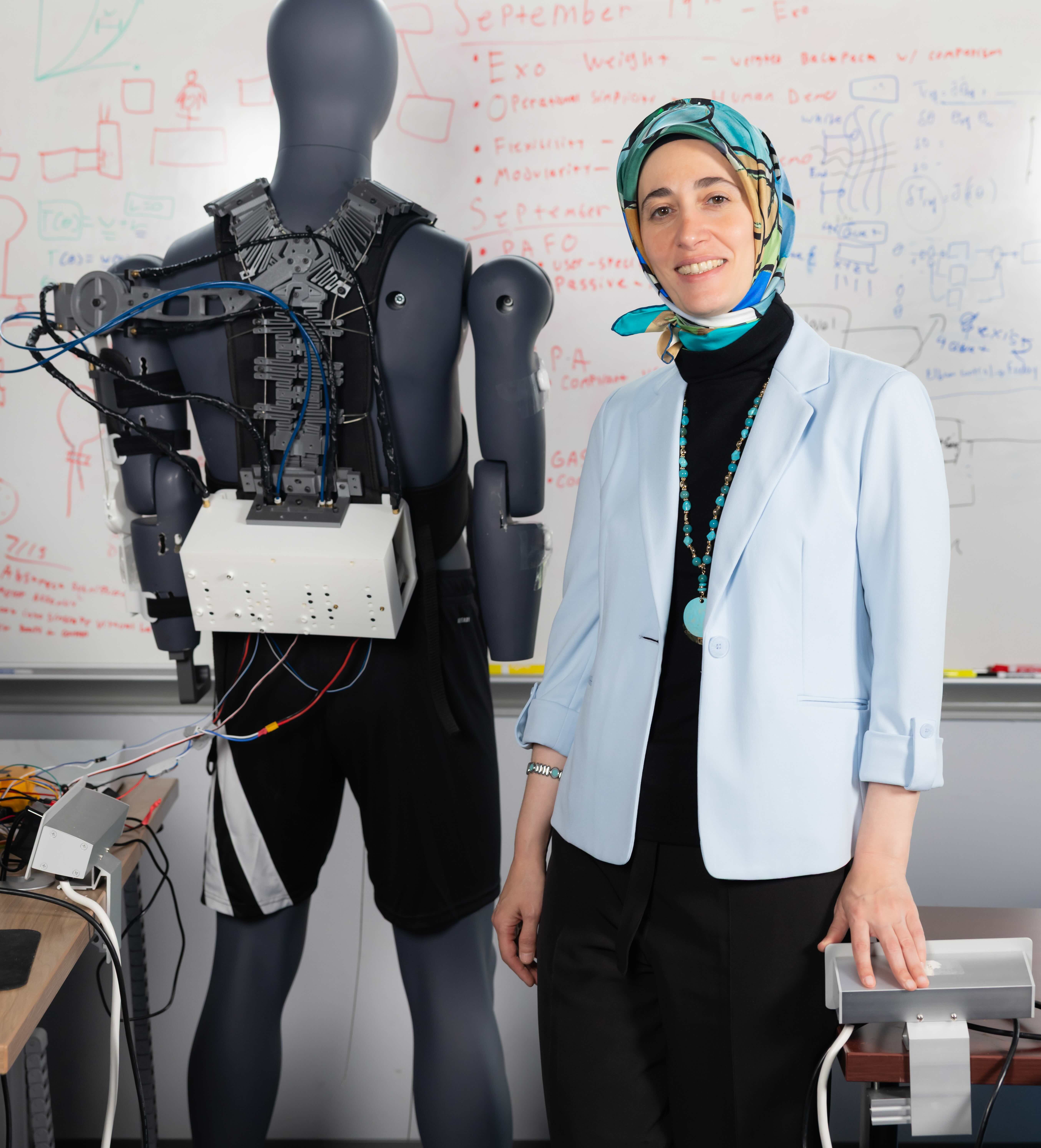 ayse tekes with mannequin