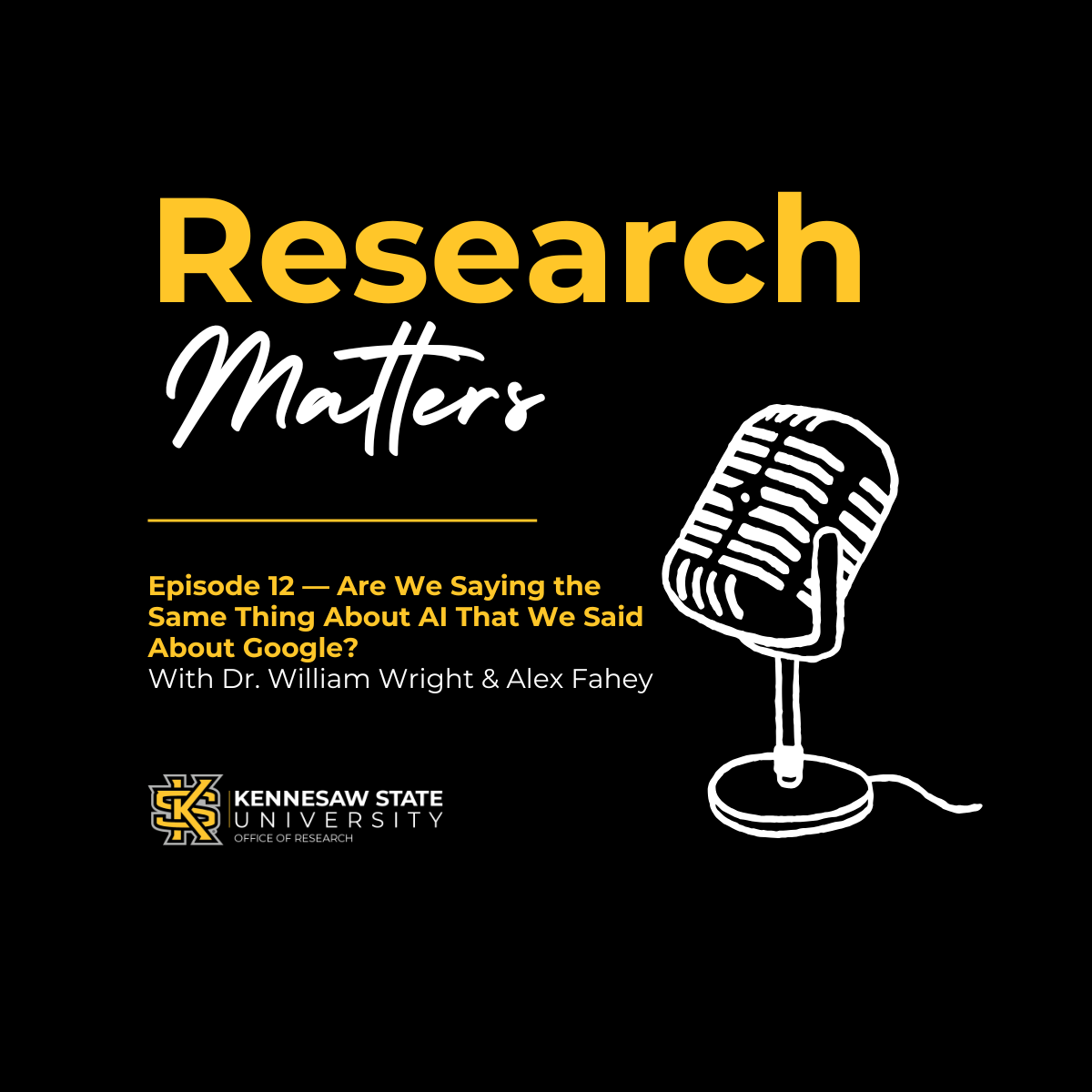 Research Matters Logo with episode title