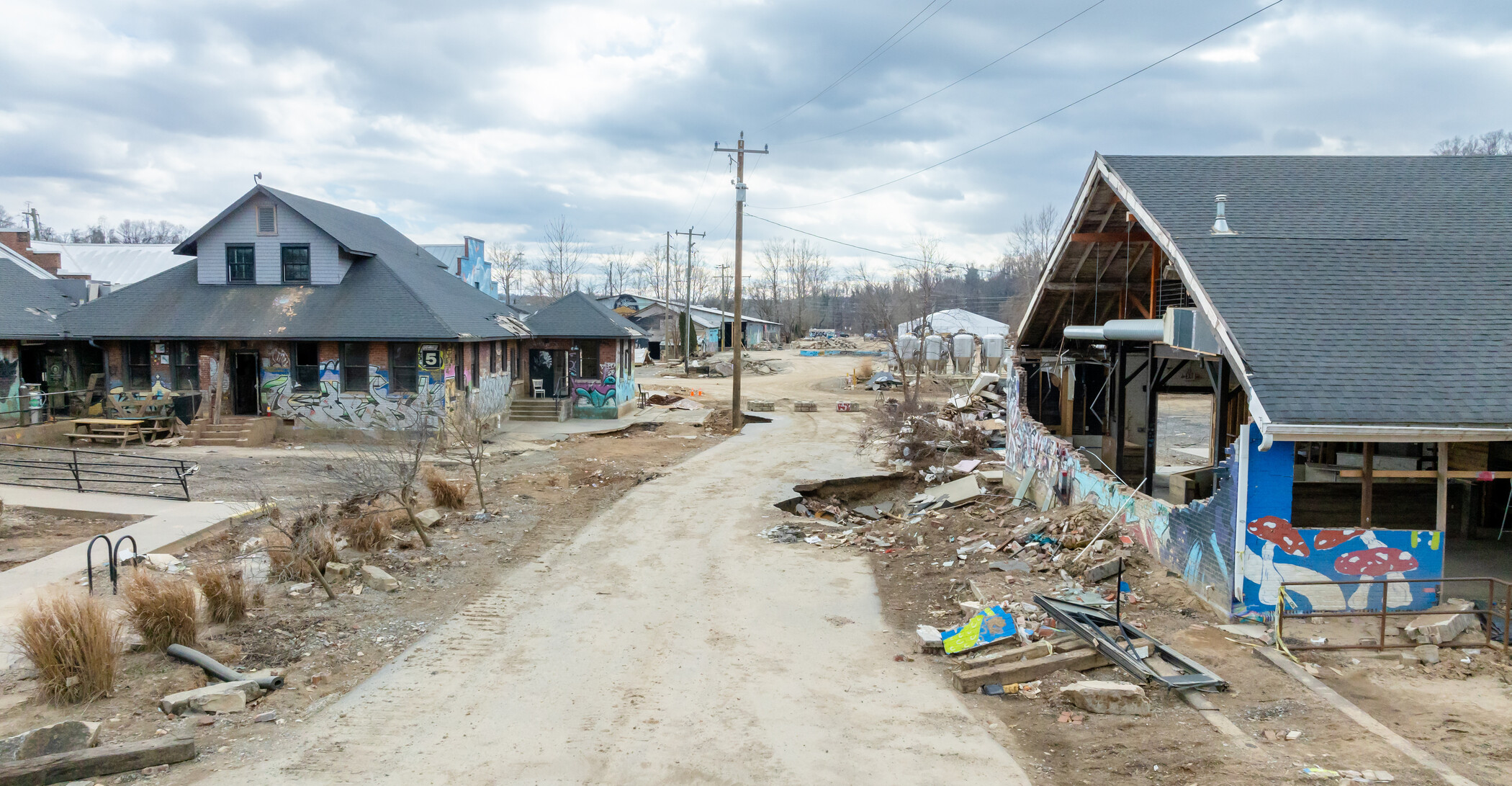 buildings destroyed by a hurricane