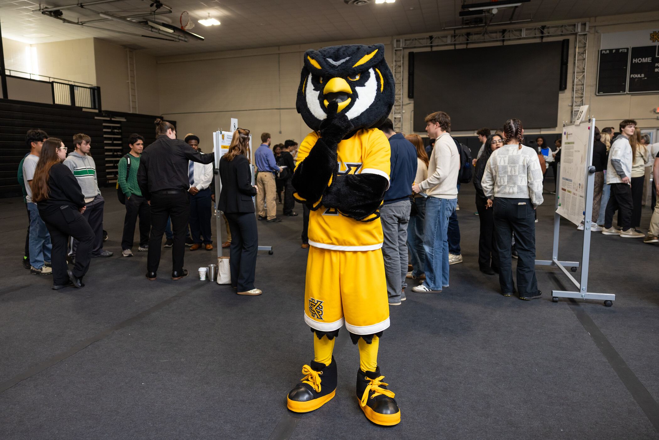 ksu undergraduate students at the spring symposium.