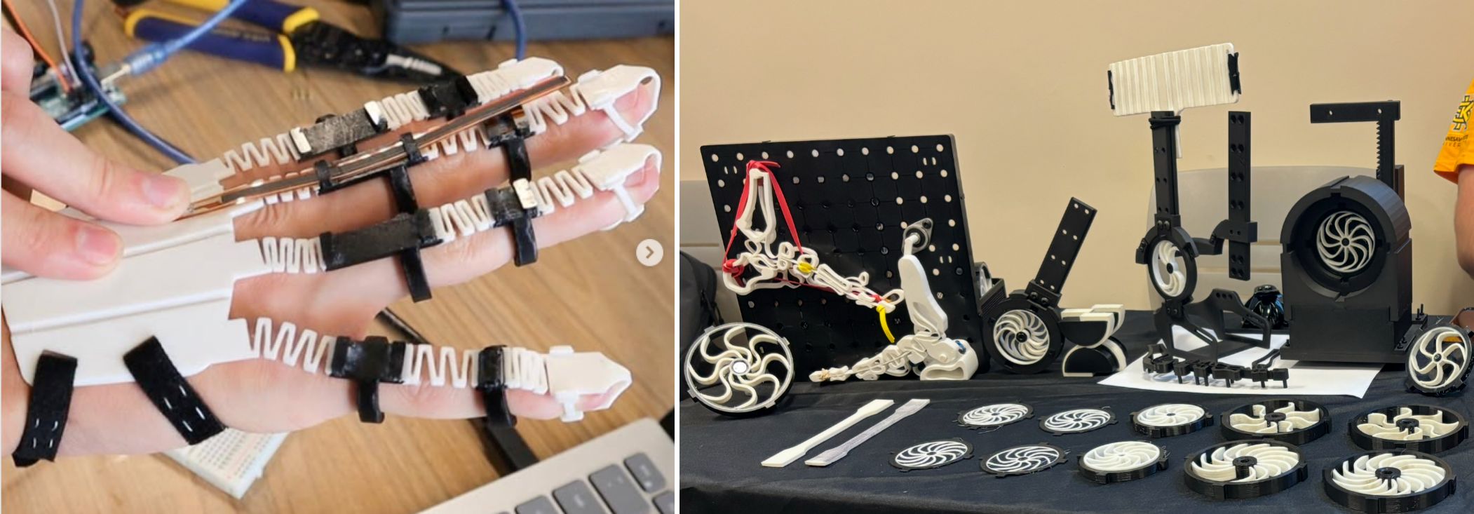 Machine on hand to study movement to create prosthetics