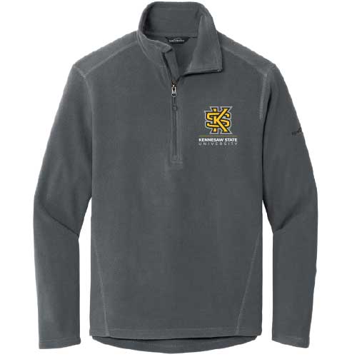 grey long sleeve kennesaw state university branded shirt.