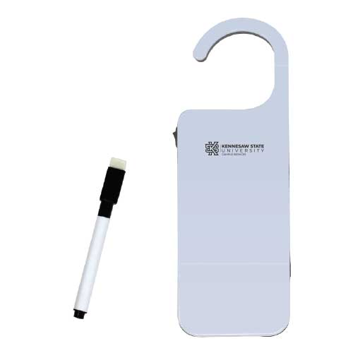 ksu branded hanging flashlight with expo marker.