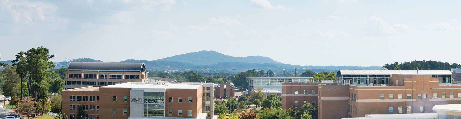 skyline view of kennesaw campus and kennesaw mountain