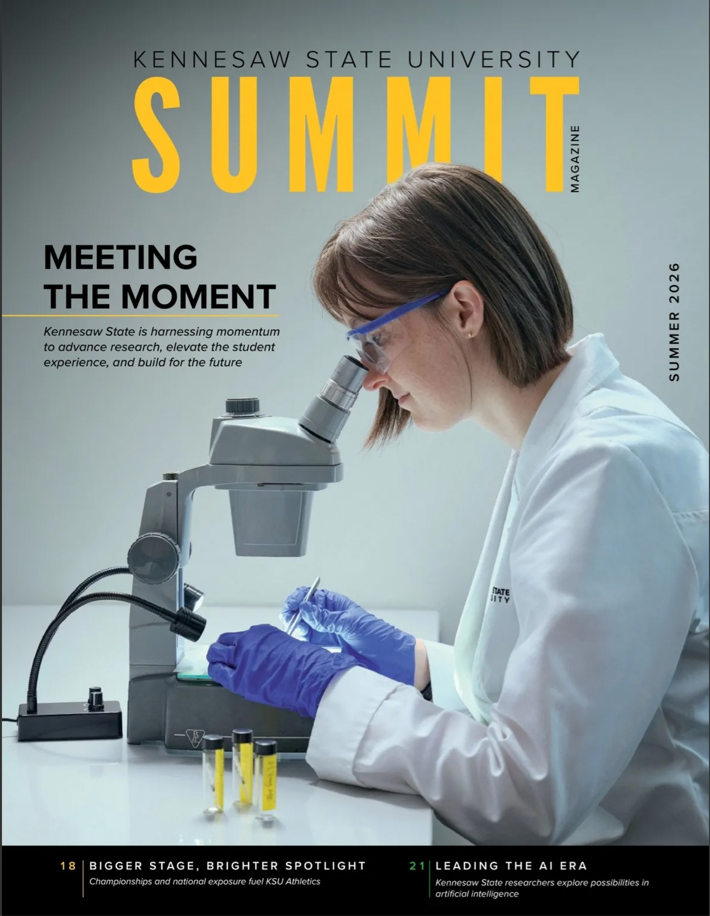 Summer 2026 cover of the Summit magazine